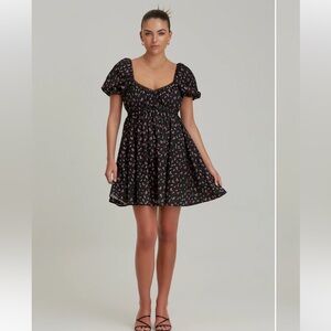Finders Keepers Floral Print Zadie Mini Dress Size Small